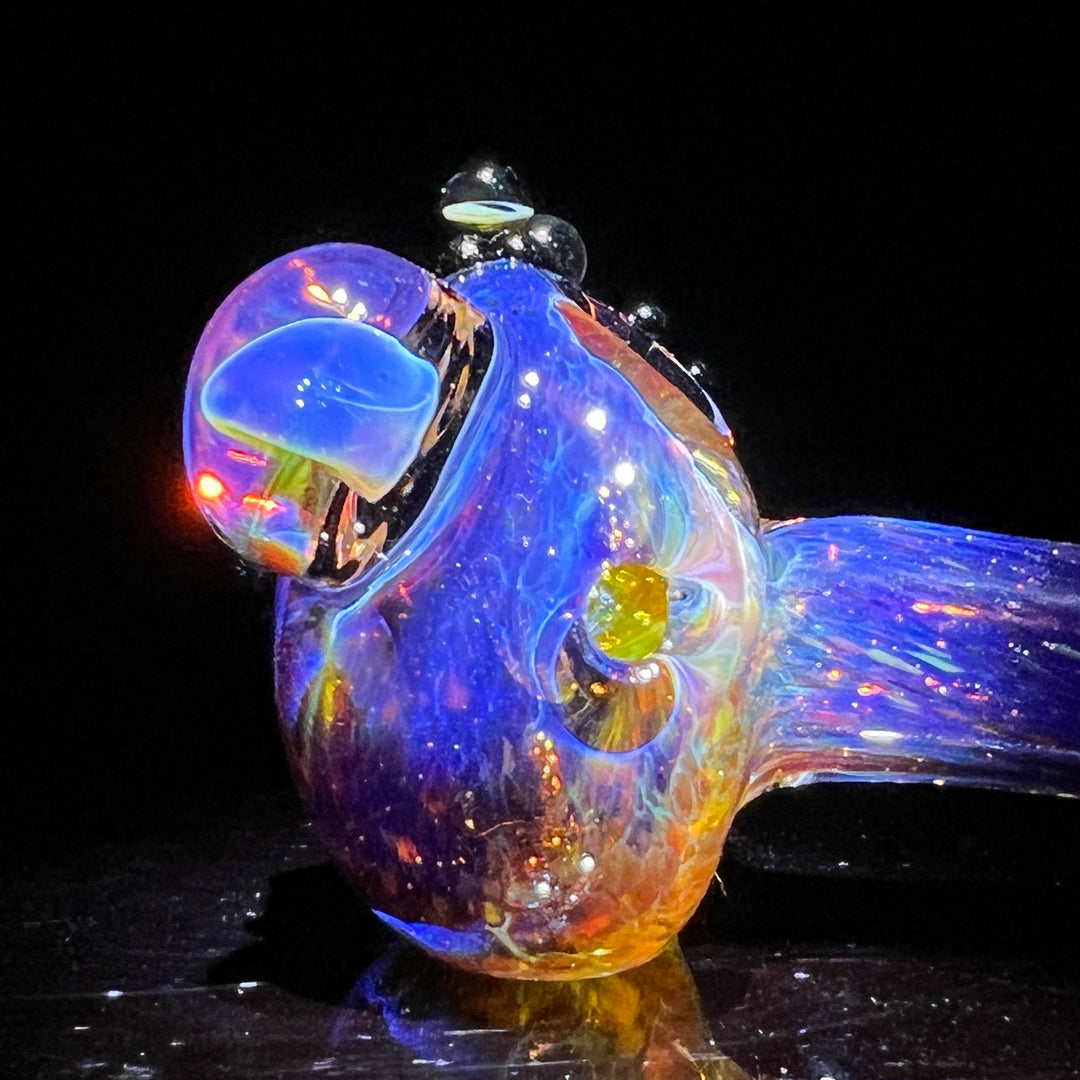 Fancy Magic Mushroom Frog Spoon Glass Pipe Beezy Glass   