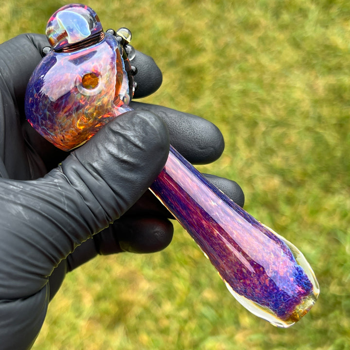 Fancy Magic Mushroom Frog Spoon Glass Pipe Beezy Glass   