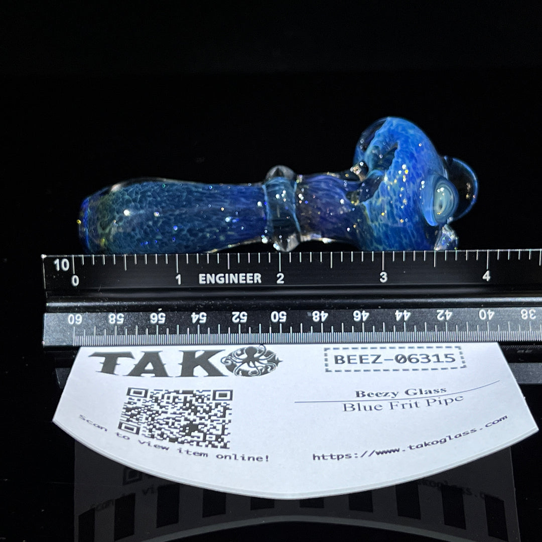 Blue Frit Pipe Glass Pipe Beezy Glass   