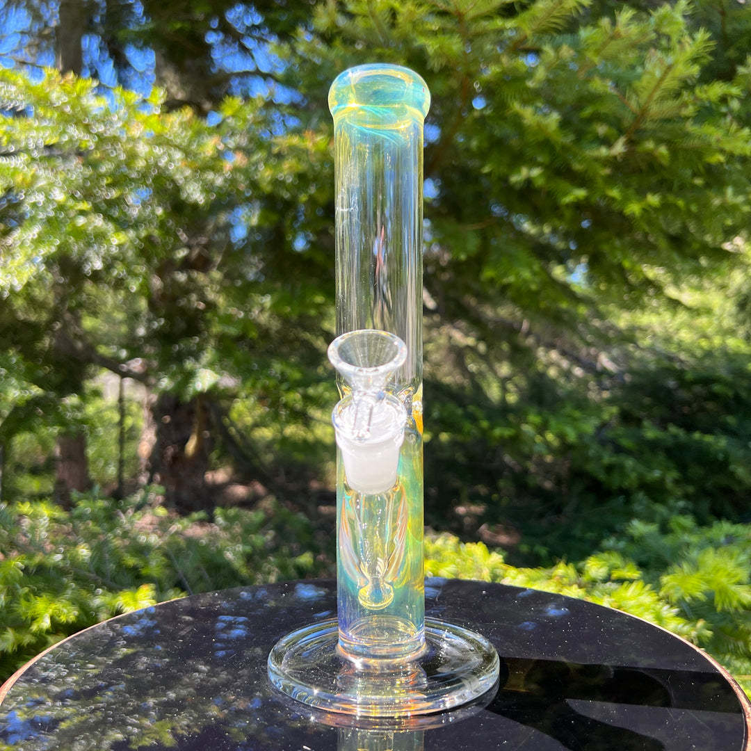 10" Fume Straight Tube Bong Glass Pipe TG   