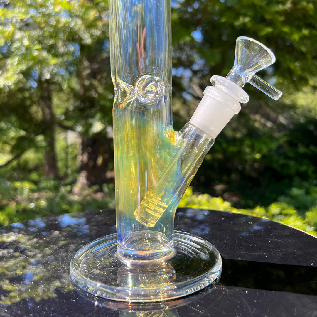 10" Fume Straight Tube Bong Glass Pipe TG   