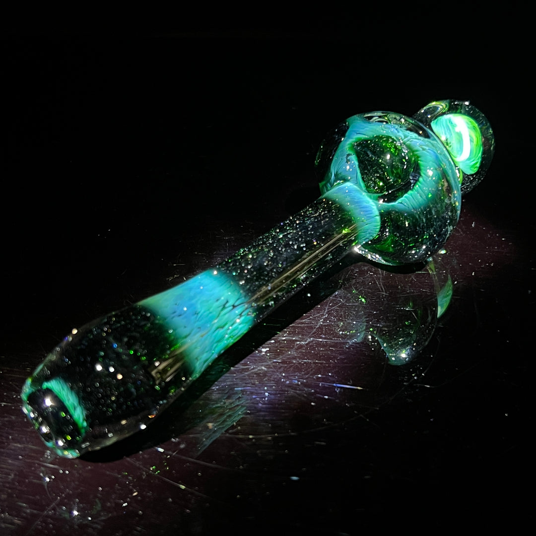 Large Mushroom Experimental Jade  Pipe Glass Pipe Beezy Glass   