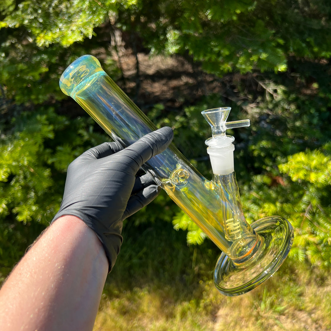 10" Fume Straight Tube Bong Glass Pipe TG   