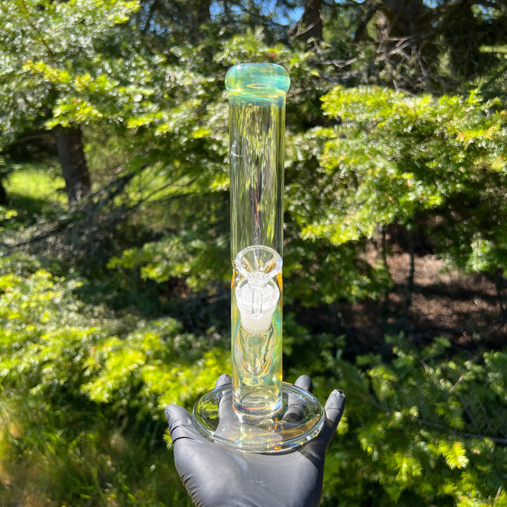 10" Fume Straight Tube Bong Glass Pipe TG   