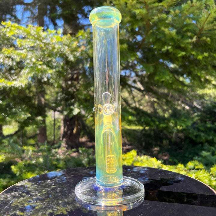 10" Fume Straight Tube Bong Glass Pipe TG   