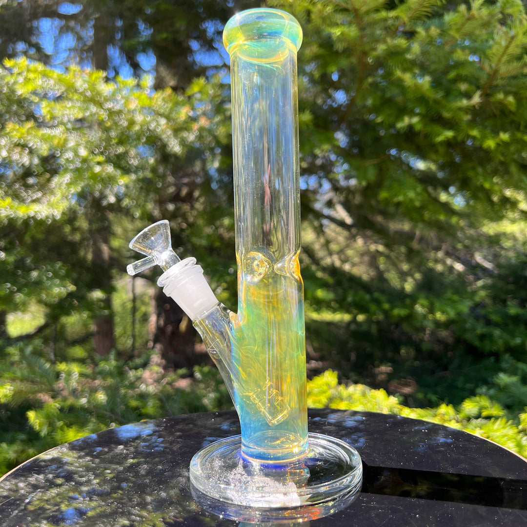 10" Fume Straight Tube Bong Glass Pipe TG   