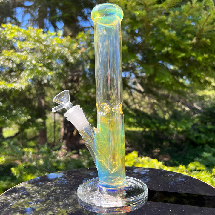 10" Fume Straight Tube Bong Glass Pipe TG   