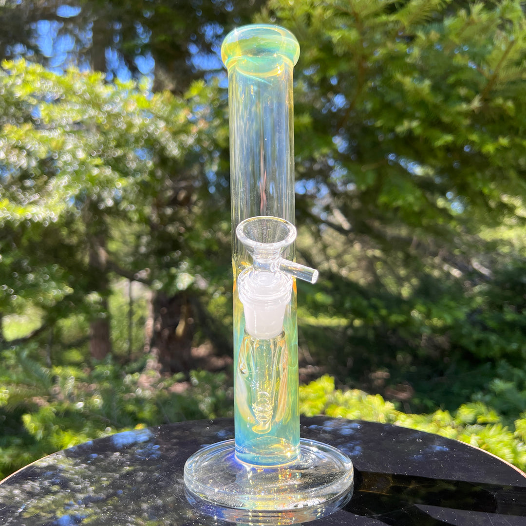 10" Fume Straight Tube Bong Glass Pipe TG   