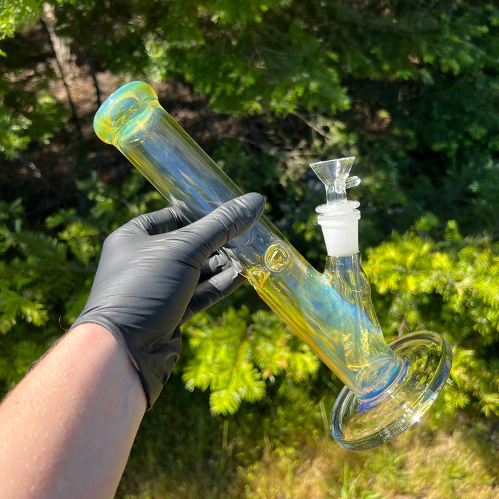 10" Fume Straight Tube Bong Glass Pipe TG   