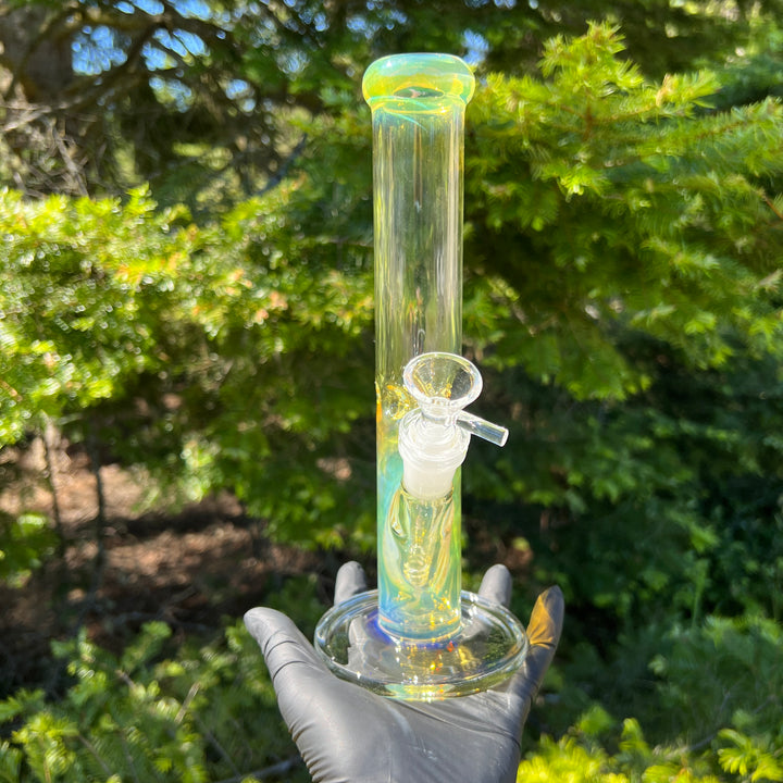 10" Fume Straight Tube Bong Glass Pipe TG   