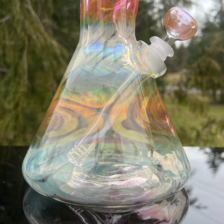 12" Fumed Swirling Beaker Bong Glass Pipe Mary Jane's Glass