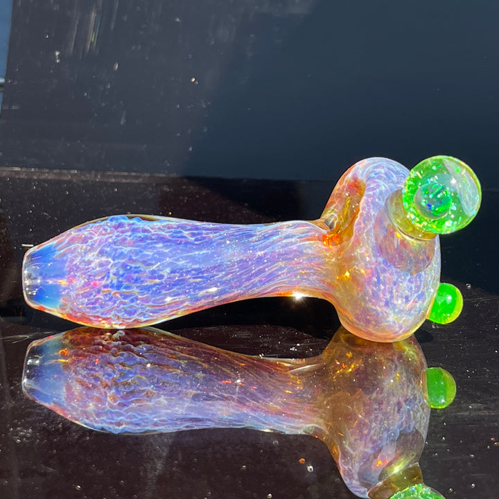 Purple Nebula Large Ion Black Opal Pipe Glass Pipe Tako Glass   