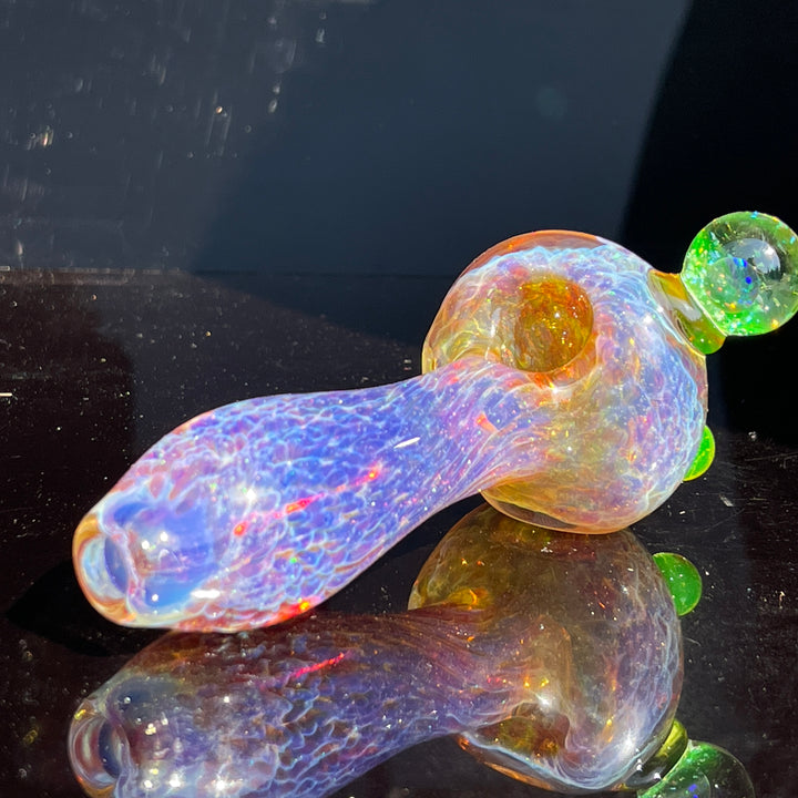 Purple Nebula Large Ion Black Opal Pipe Glass Pipe Tako Glass   