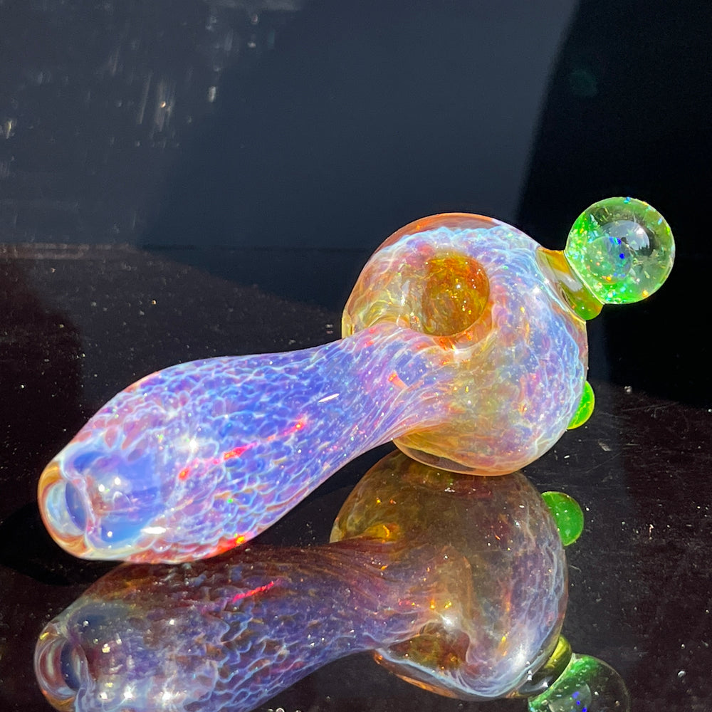 Purple Nebula Large Ion Black Opal Pipe Glass Pipe Tako Glass   