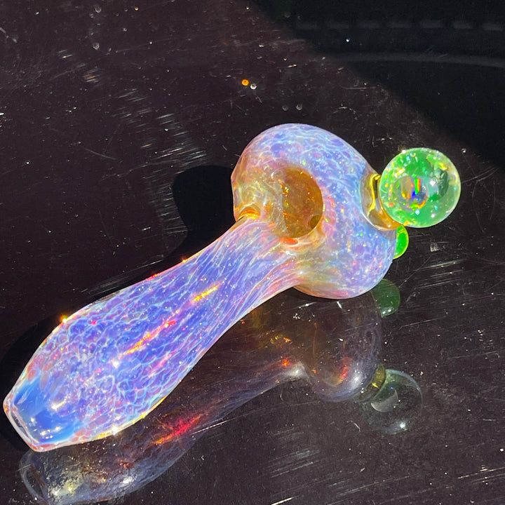 Purple Nebula Large Ion Black Opal Pipe Glass Pipe Tako Glass   