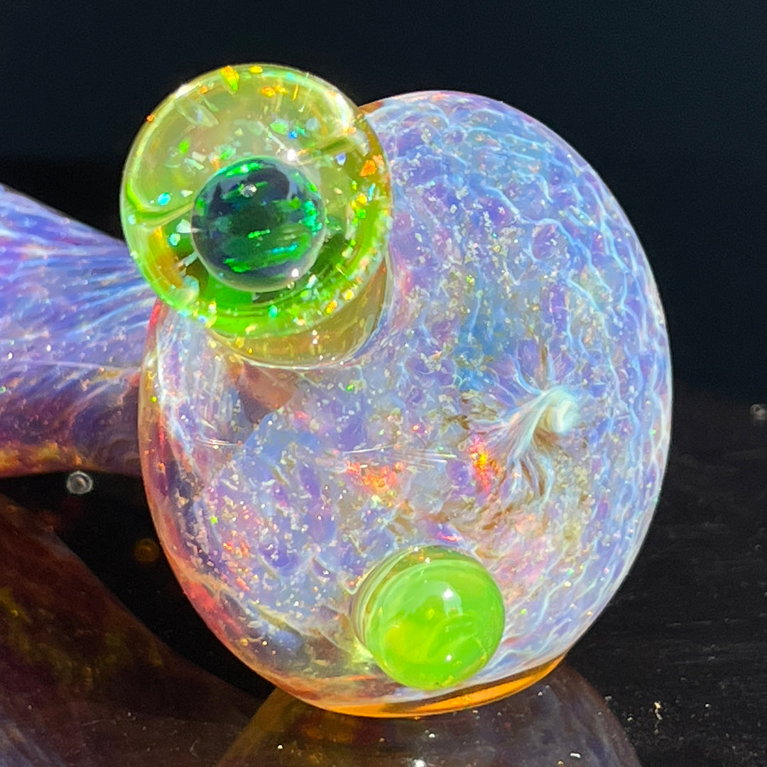 Purple Nebula Large Ion Black Opal Pipe Glass Pipe Tako Glass   