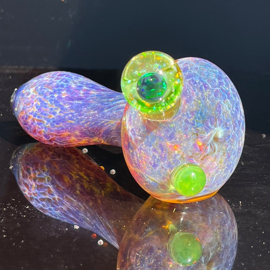 Purple Nebula Large Ion Black Opal Pipe Glass Pipe Tako Glass   