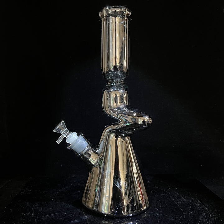 14" Metallic Zong Beaker Glass Pipe TG   