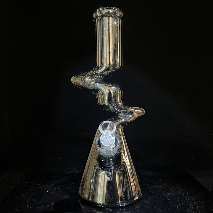 14" Metallic Zong Beaker Glass Pipe TG   