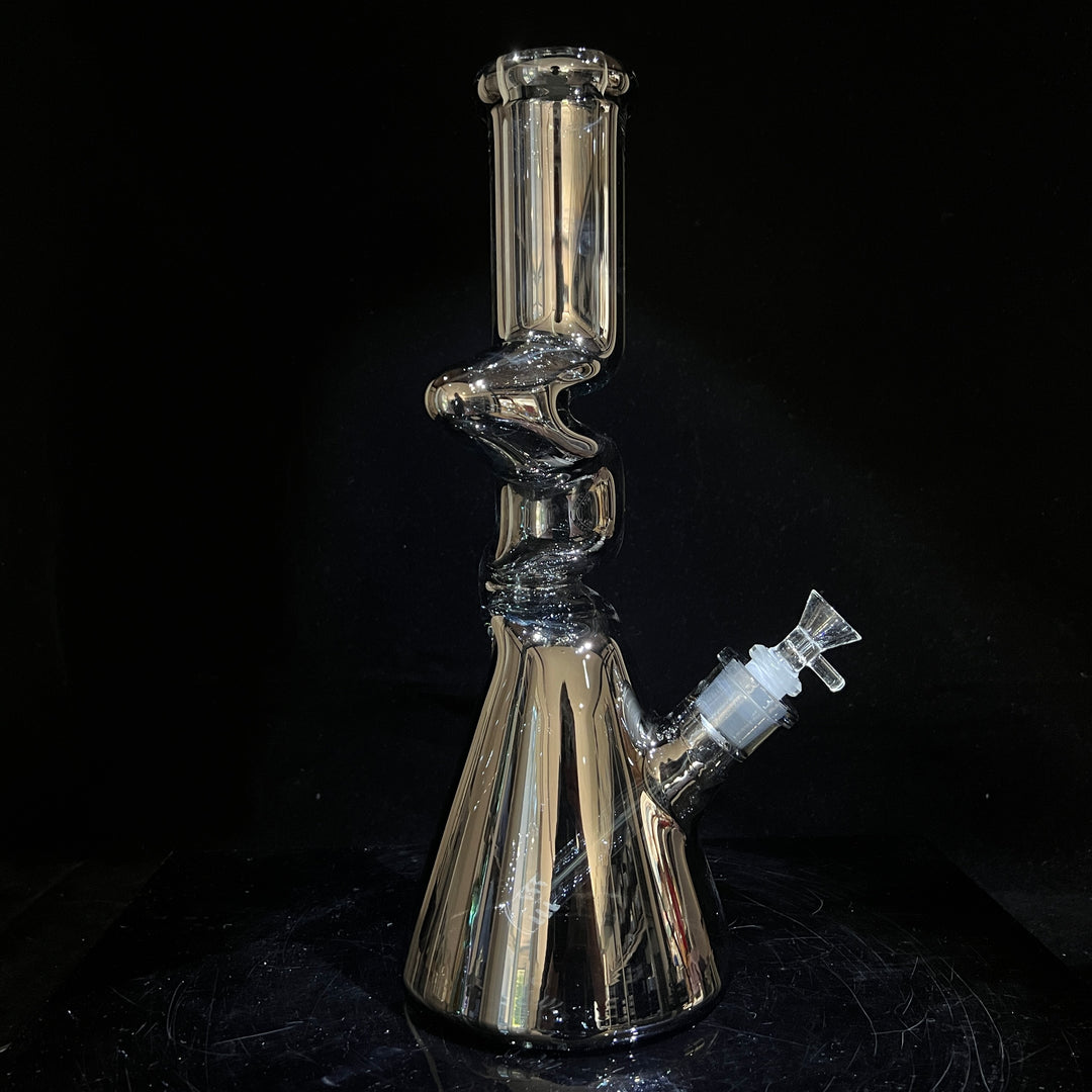 14" Metallic Zong Beaker Glass Pipe TG   