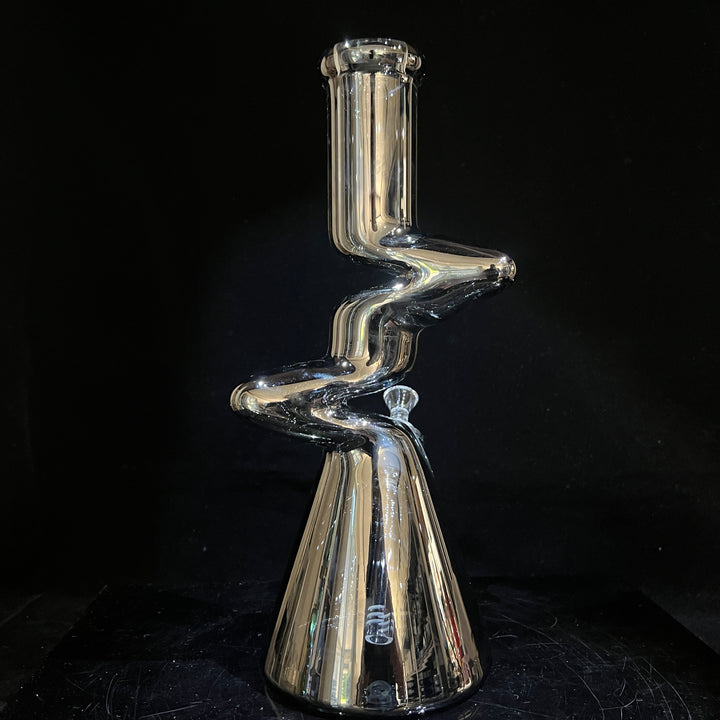 14" Metallic Zong Beaker Glass Pipe TG   