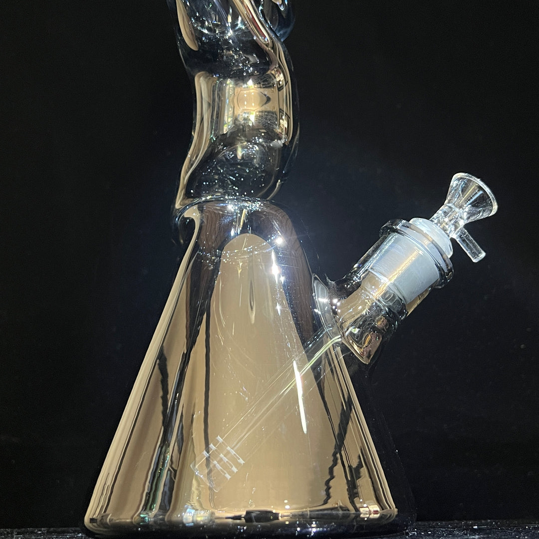 14" Metallic Zong Beaker Glass Pipe TG   