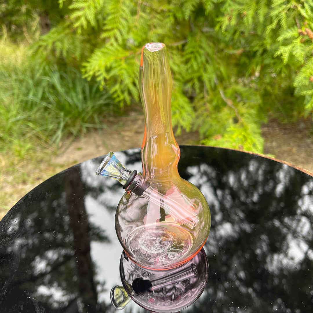 5" Gold Fumed Mini Bong Glass Pipe Mary Jane's Glass   