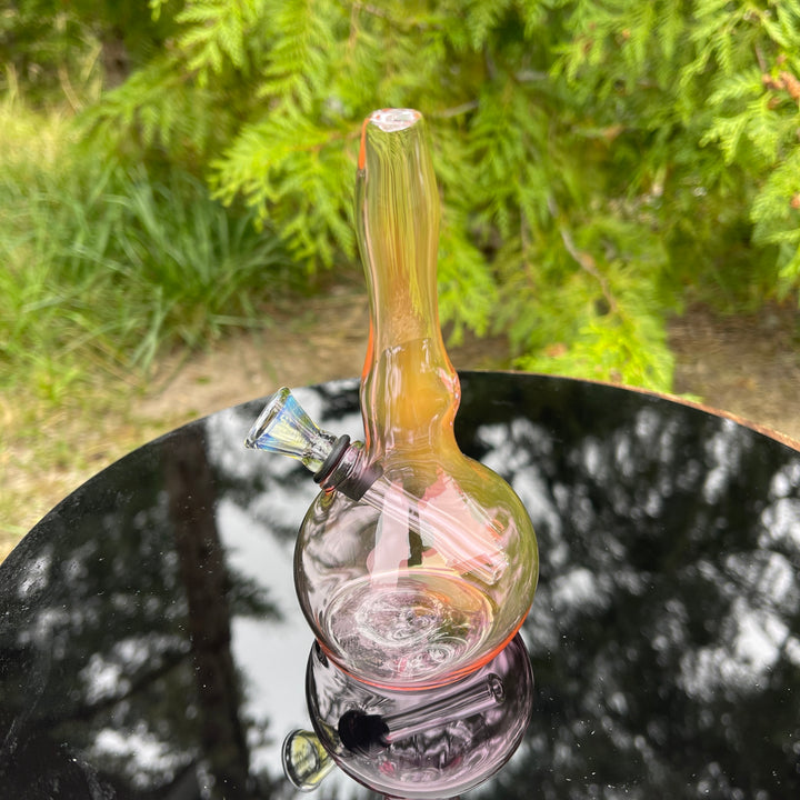 5" Gold Fumed Mini Bong Glass Pipe Mary Jane's Glass   