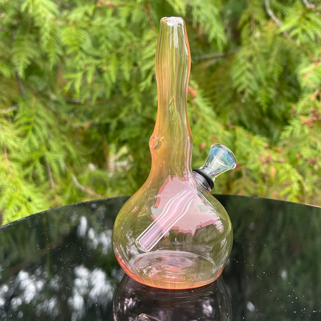 5" Gold Fumed Mini Bong Glass Pipe Mary Jane's Glass   