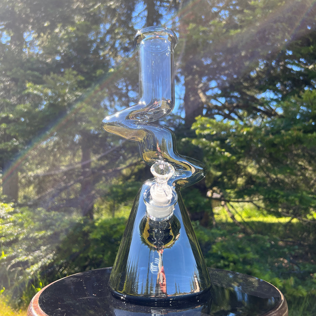 14" Metallic Zong Beaker Glass Pipe TG   