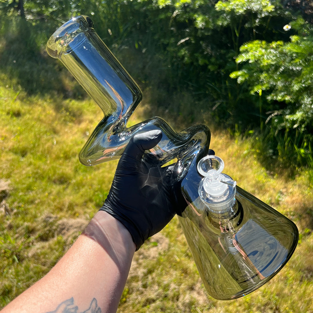 14" Metallic Zong Beaker Glass Pipe TG   