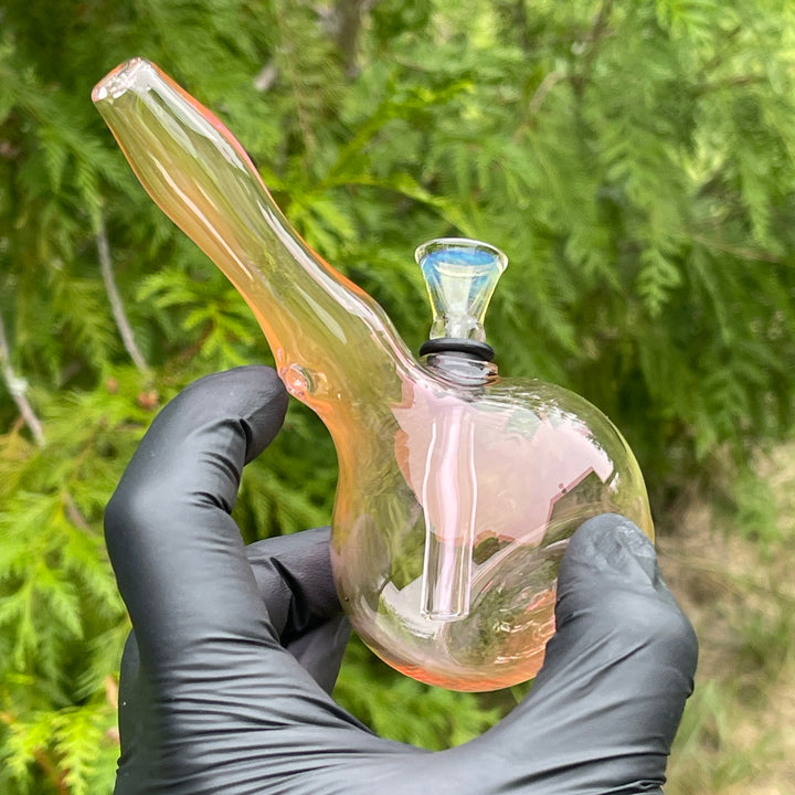 5" Gold Fumed Mini Bong Glass Pipe Mary Jane's Glass   