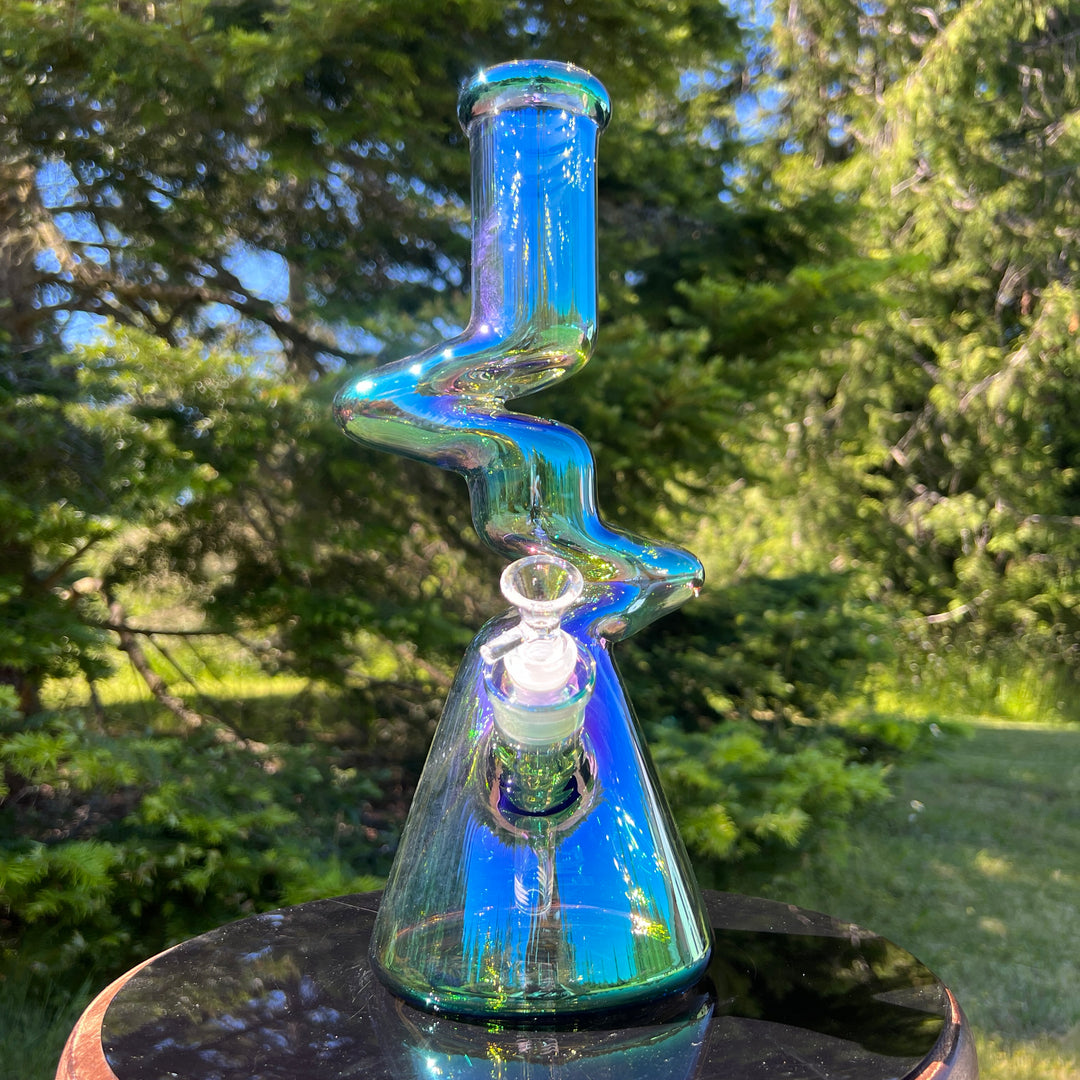 14" Metallic Zong Beaker Glass Pipe TG   