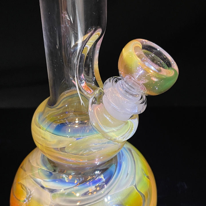 9.5" Fumed Double Bubble Bong Glass Pipe Mary Jane's Glass   