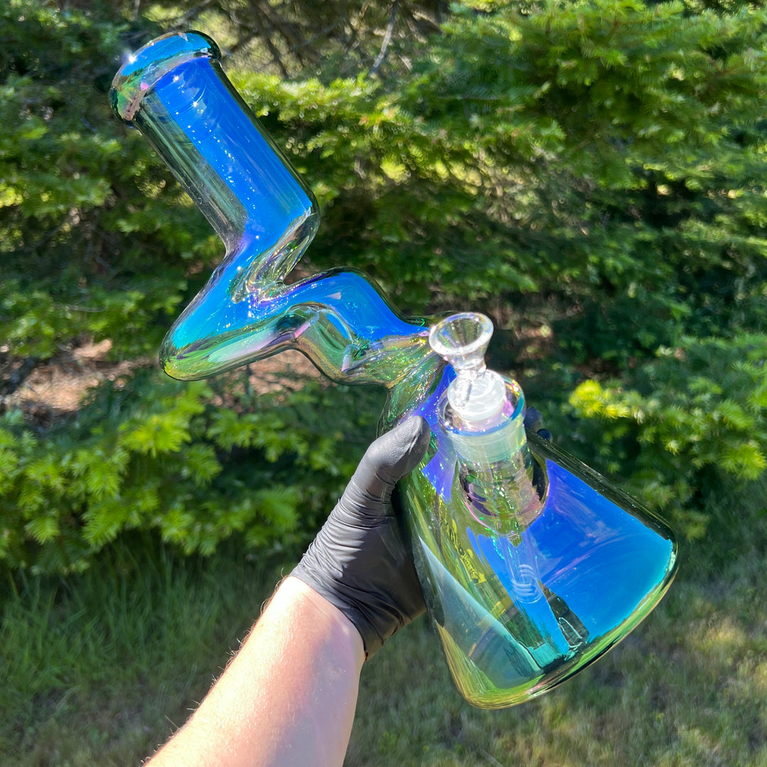 14" Metallic Zong Beaker Glass Pipe TG   