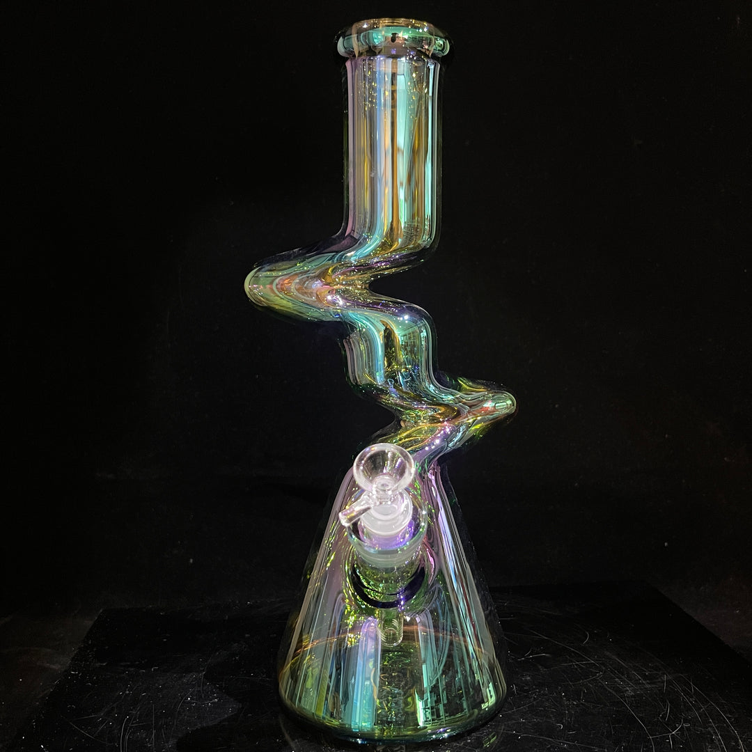 14" Metallic Zong Beaker Glass Pipe TG   