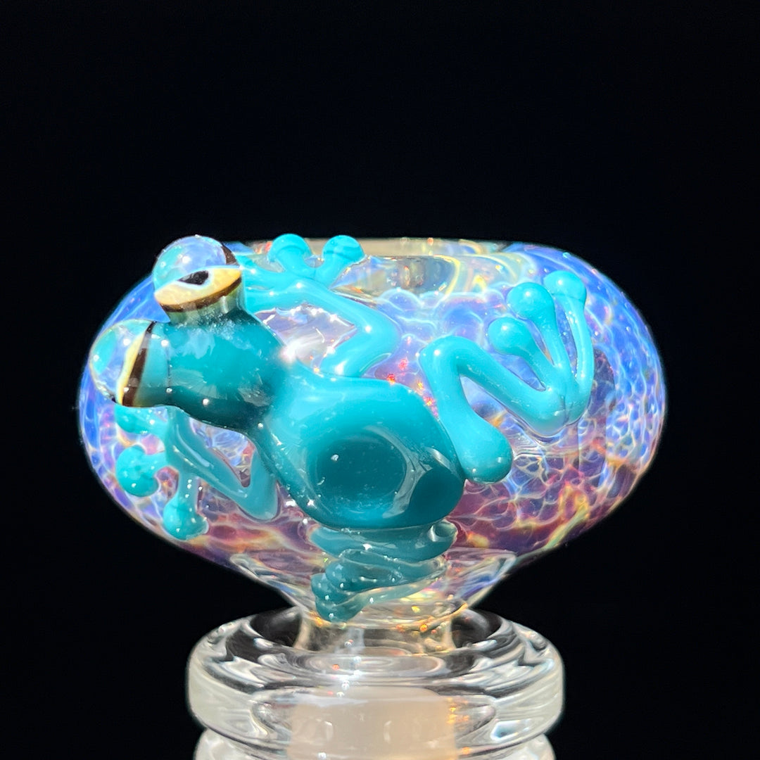 14mm Purple Nebula Frog PullSlide Tako x Beezy Collab Accessory Tako Glass   