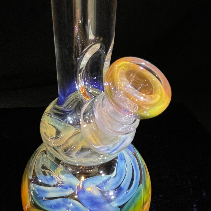 9.5" Fumed Double Bubble Bong Glass Pipe Mary Jane's Glass   