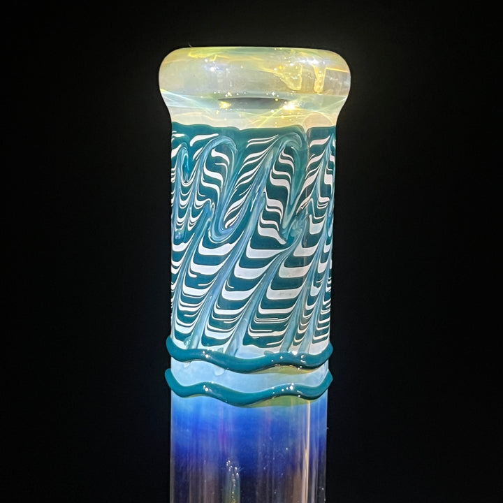 8" Bubble Color Rake Bong Glass Pipe Mary Jane's Glass