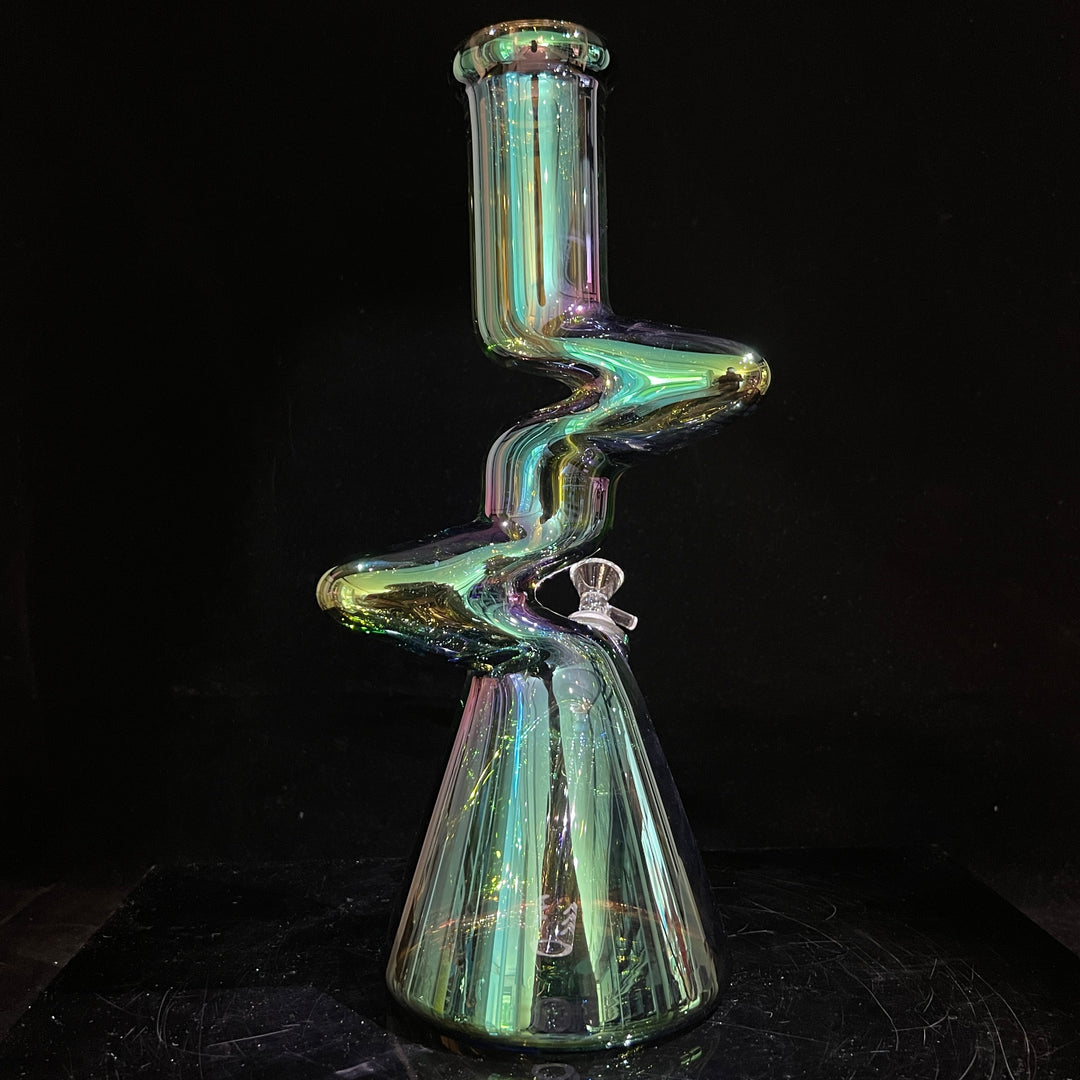 14" Metallic Zong Beaker Glass Pipe TG   