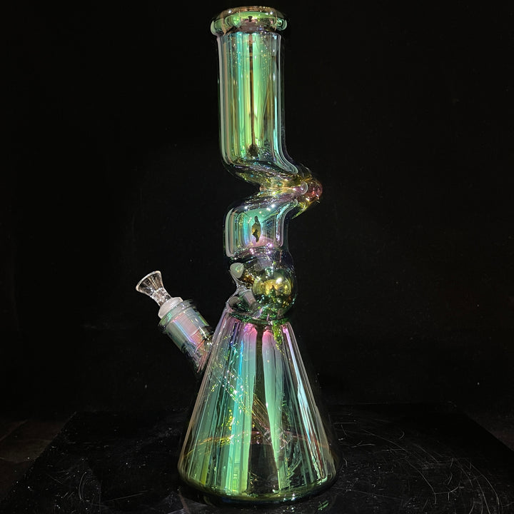 14" Metallic Zong Beaker Glass Pipe TG   