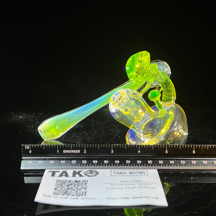 Mushroom Space Galaxy Hash Sidecar Glass Pipe Tako Glass   