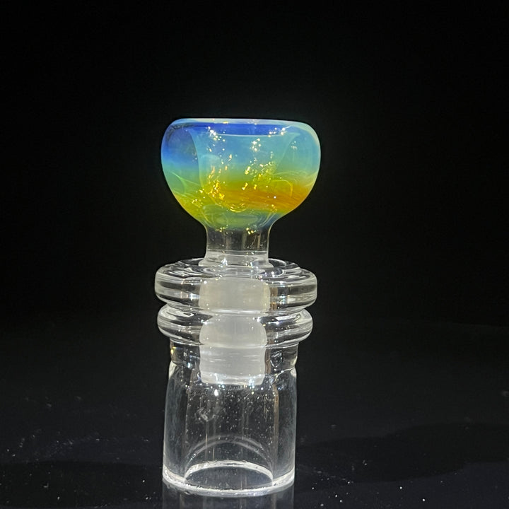 8" Bubble Color Rake Bong Glass Pipe Mary Jane's Glass