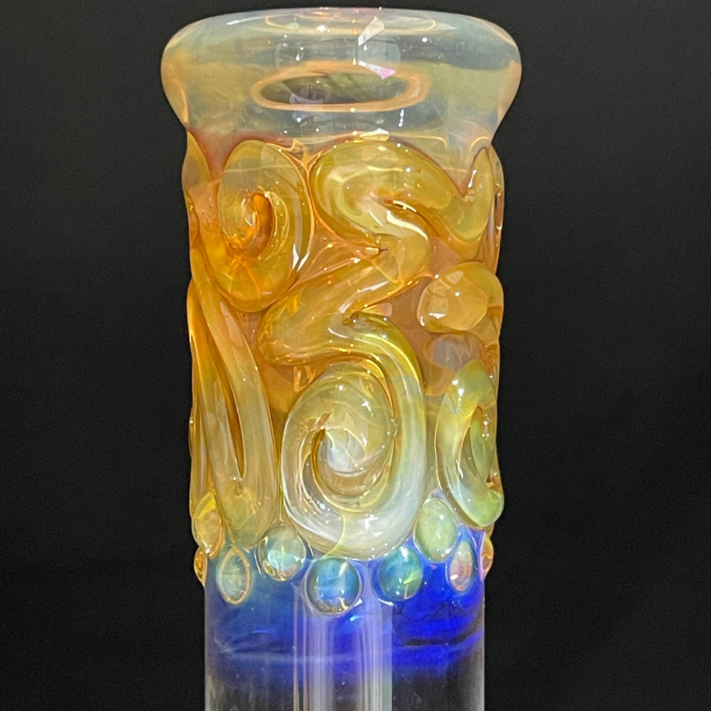 9.5" Fumed Double Bubble Bong Glass Pipe Mary Jane's Glass   