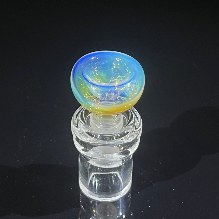 8" Bubble Color Rake Bong Glass Pipe Mary Jane's Glass