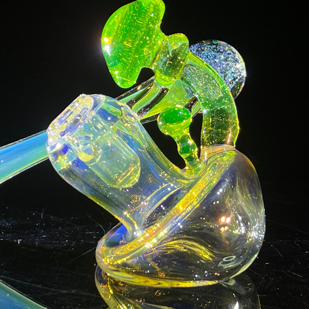 Mushroom Space Galaxy Hash Sidecar Glass Pipe Tako Glass   