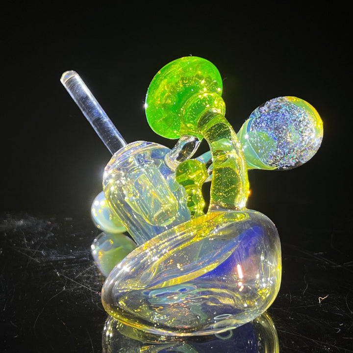 Mushroom Space Galaxy Hash Sidecar Glass Pipe Tako Glass   