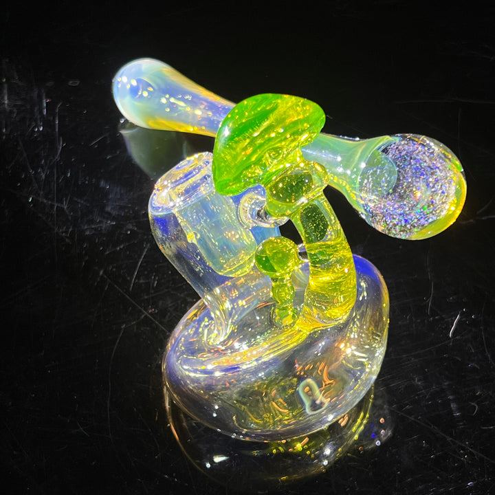 Mushroom Space Galaxy Hash Sidecar Glass Pipe Tako Glass   