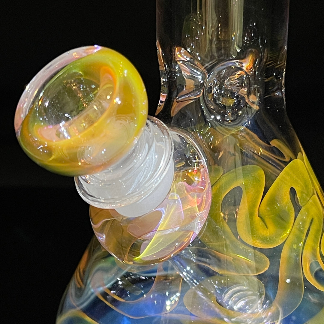 9" Fumed Twist Beaker Bong Glass Pipe Mary Jane's Glass   