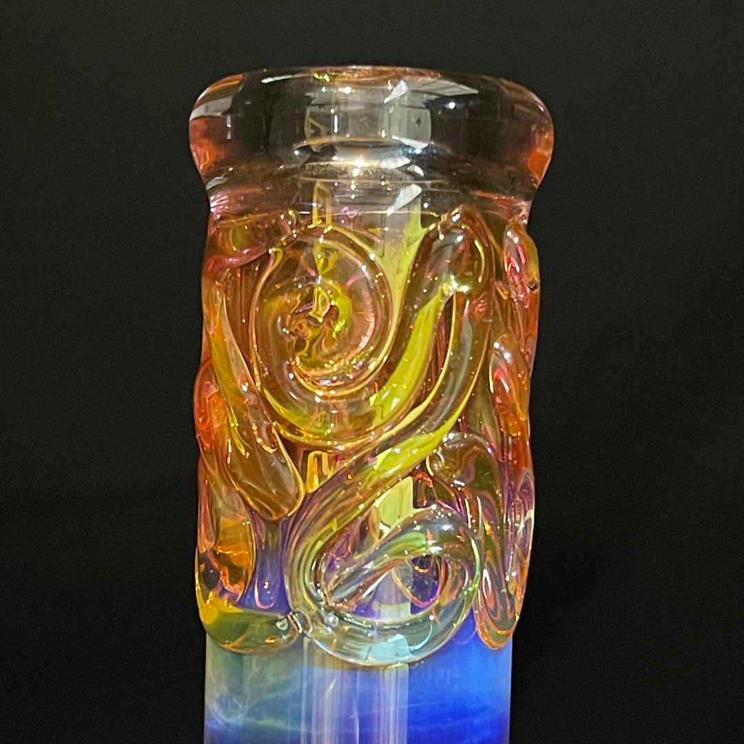 9" Fumed Twist Beaker Bong Glass Pipe Mary Jane's Glass   